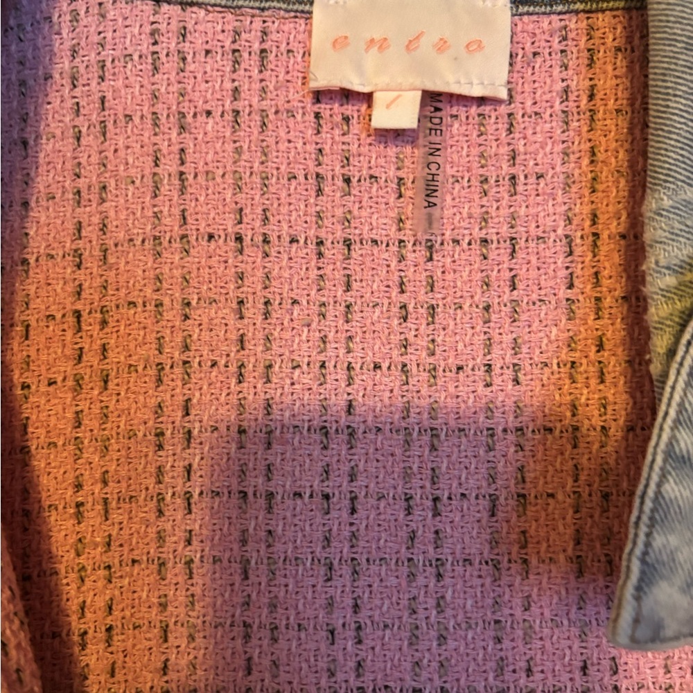 Pink Textured Jacket - Picture 5 of 5